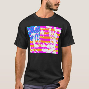 COREY TIGERachtziger jahre USA-TIGER-GESICHT T-Shirt