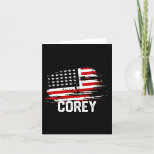 Corey Usa Flag Personalisiert 4. Juli Corey Karte