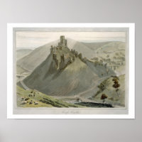 Corfe Castle aus "A Voyage Around Great Britain"
