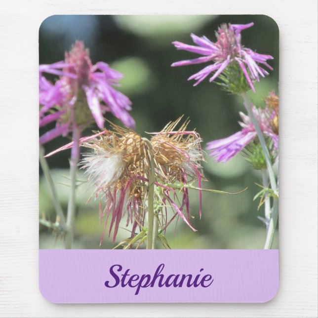 Corfu Lilac Wildblumen Mousepad (Vorne)