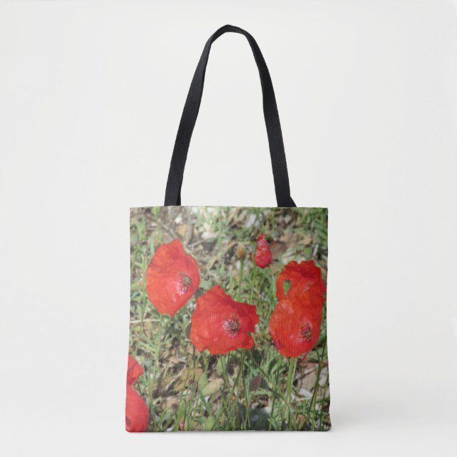 Corfu Red Poppies Tasche (Vorderseite)