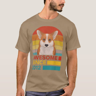 Corgi 2012 Geburtstag Funny Vintag Corgi Retro Son T-Shirt