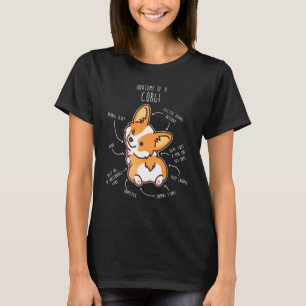 Corgi Anatomie Niedlich Hunde Hund Mama Vater Wels T-Shirt
