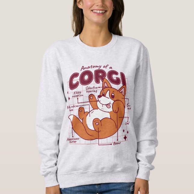 CORGI ANATOMY SWEATSHIRT (Vorderseite)