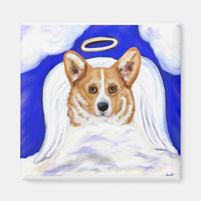 Corgi Angel Magnet (Vorne)