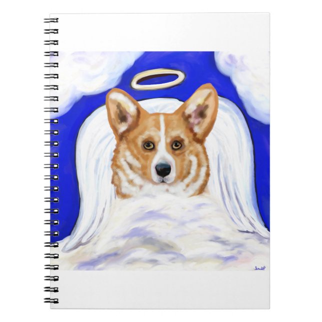 Corgi Angel Notizblock (Vorderseite)