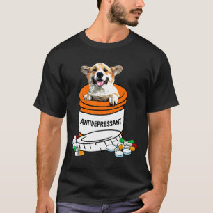 Corgi Antidepressivum T Anti Depressiva Süßer Hund T-Shirt