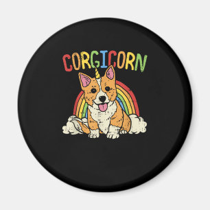 Corgi Artikel für Frauen & Mädchen Corgicorn T-Shi Magnet