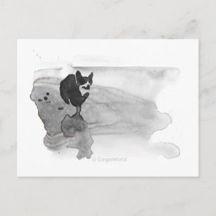 Corgi auf der Beach Postcard Postkarte