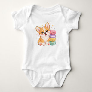 Corgi baby strampler