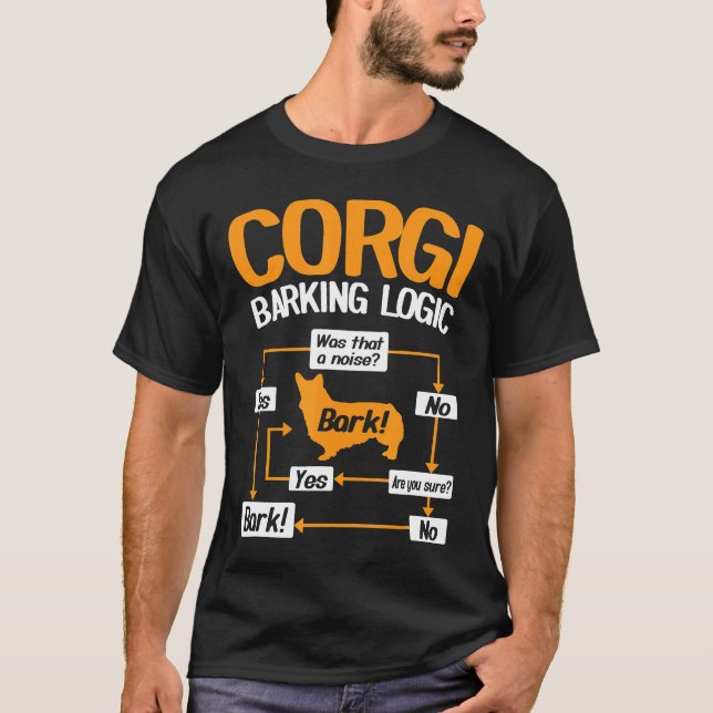 Corgi-Bark-Logik   T-Shirt (Vorderseite)