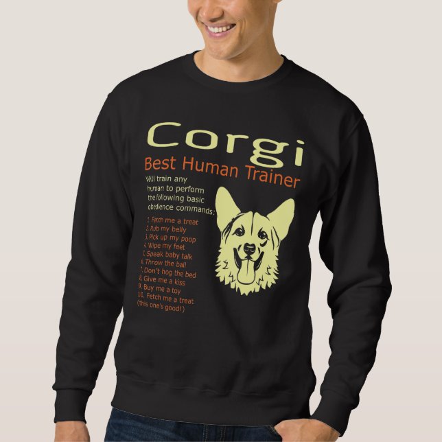Corgi bester Personaltrainer wird jeden Menschen a Sweatshirt (Vorderseite)