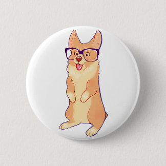 Corgi bitten Knopf Button