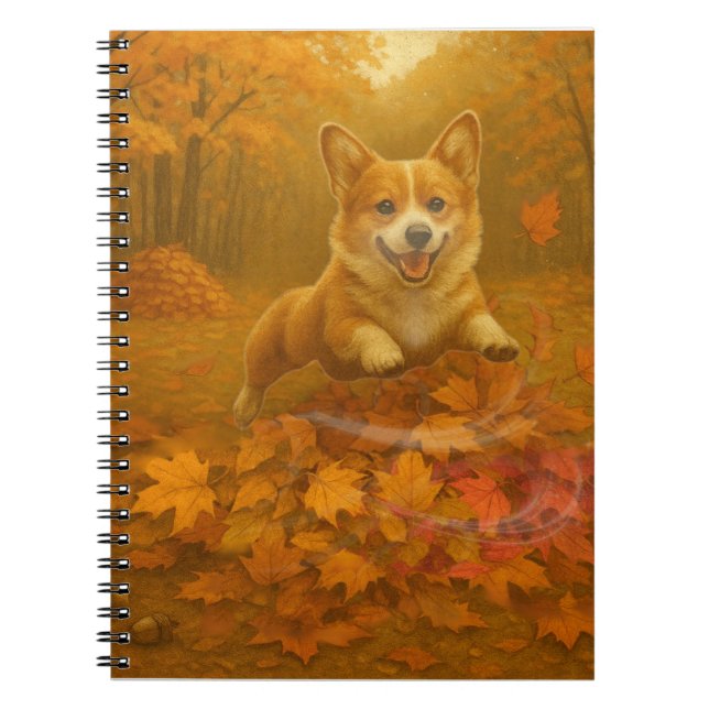 Corgi-Blatt-Sprung Notizblock (Vorderseite)
