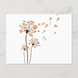 Corgi Blume Fly Dandelion Shirt Niedlich Hund Love Postkarte