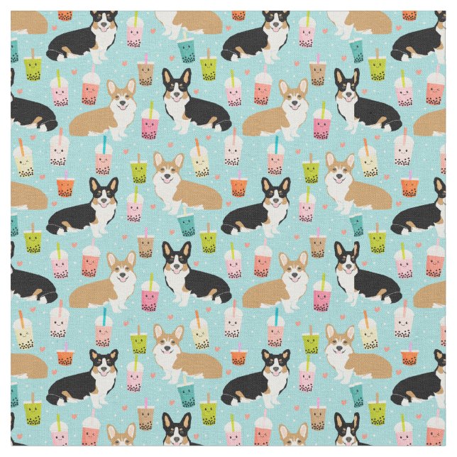 Corgi Boba Tegewebe - Blasentegewebe Stoff (Nahaufnahme)