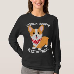 Corgi Breakin Hearts Blastin Furzen Valentinstag T-Shirt