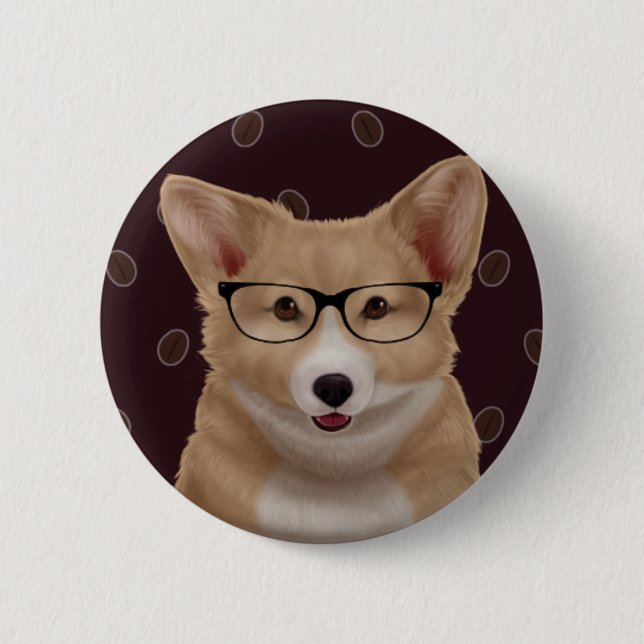 Corgi-Button Button (Vorderseite)