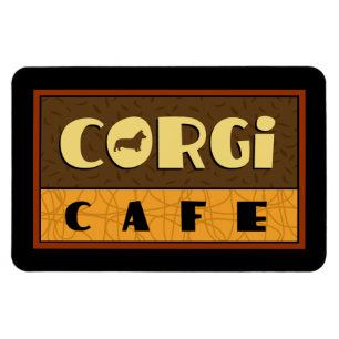 Corgi Café Magnet