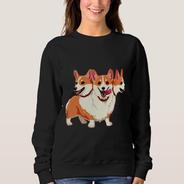 Corgi Cerberus Sweatshirt (Vorderseite)