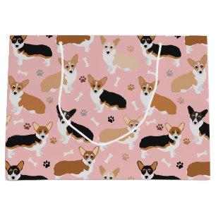 Corgi Chien Paws et os Grand sac cadeau
