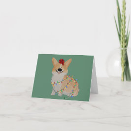 Corgi Christmas Card Dankeskarte