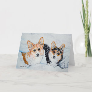 Corgi Christmas Feiertagskarte