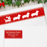 Corgi Christmas Sleigh Dogs Rücksendeadresse<br><div class="desc">Fügen Sie Ihren Ferien-Mailings mit dieser lustigen Umhüllung um das Rücksendelabel ein wenig Lustigkeit hinzu. Die sonnige Illustration eines Teams von Pembroke Welsh Corgis, das mit einem Eichhörnchen einen Schlitten zieht. Einfach mit Ihrer eigenen Adresse personalisieren. Diese roten und weißen Labels sind perfekt für Corgi Liebhaber Familien und Haustierpfleger, um...</div>