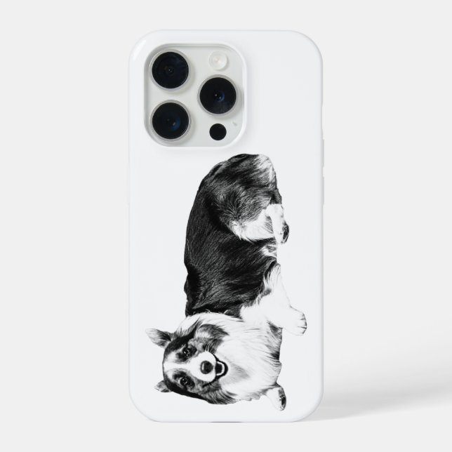 Corgi Close Comfort iPhone 15 Pro Hülle (Rückseite)