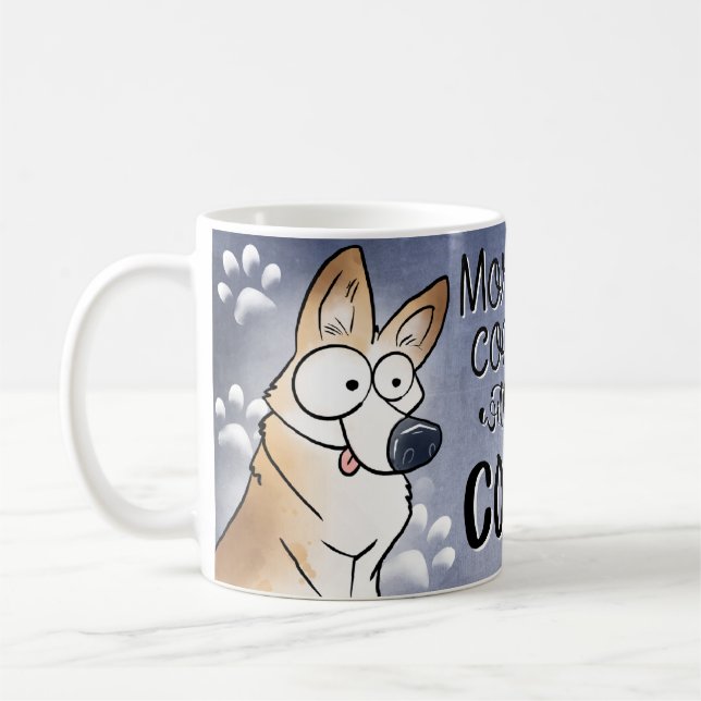 Corgi Coffee Lover Tasse (Links)