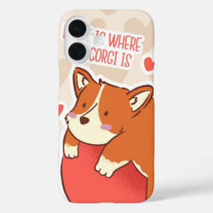 Corgi Comfort Zone Zuhause ist die Stelle, an der iPhone 16 Hülle