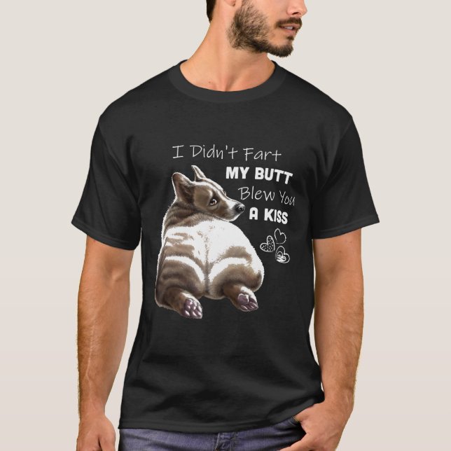 Corgi Corgi Corgi Hintern T-Shirt (Vorderseite)