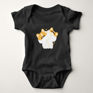 Corgi Couple Baby Strampler