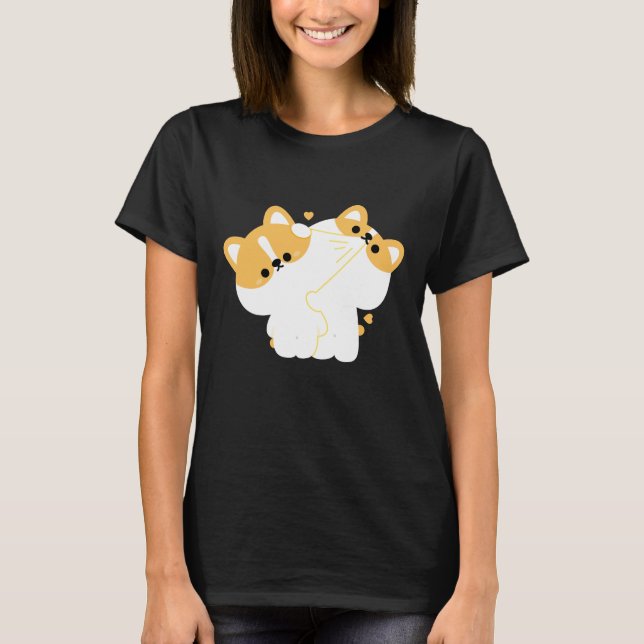 Corgi Couple T-Shirt (Vorderseite)