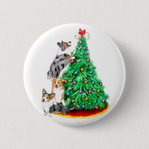 Corgi Cristmas Reichweite-Ziele Button