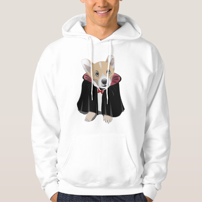Corgi Cula Halloween Hoodie (Vorderseite)