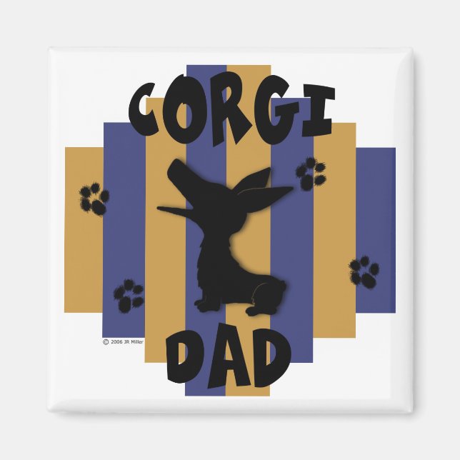 Corgi Dad Magnet (Devant)