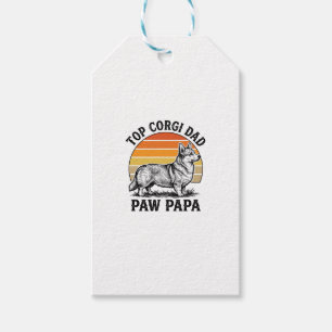 Corgi-Daddy-Shirt Vintage-Sonnenuntergang-Hund-Pap Geschenkanhänger
