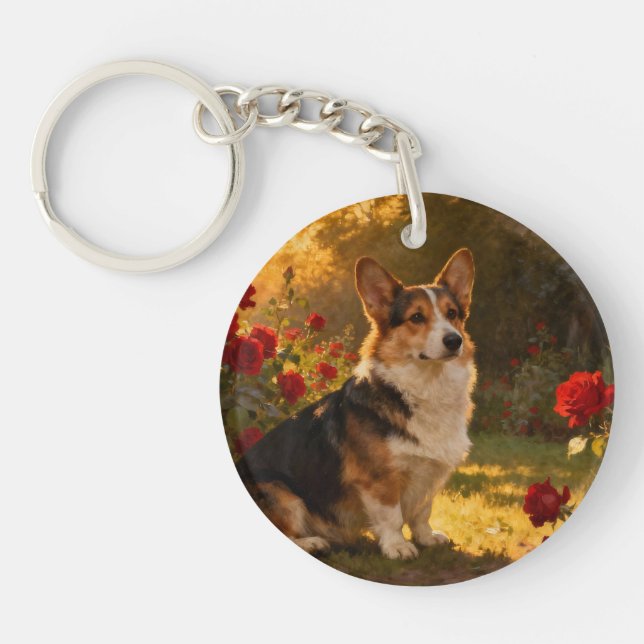 Corgi dans les Roses I (Devant)
