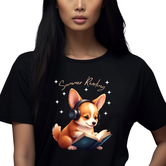 Corgi das Buch Lover T-Shirt (Von Creator hochgeladen)