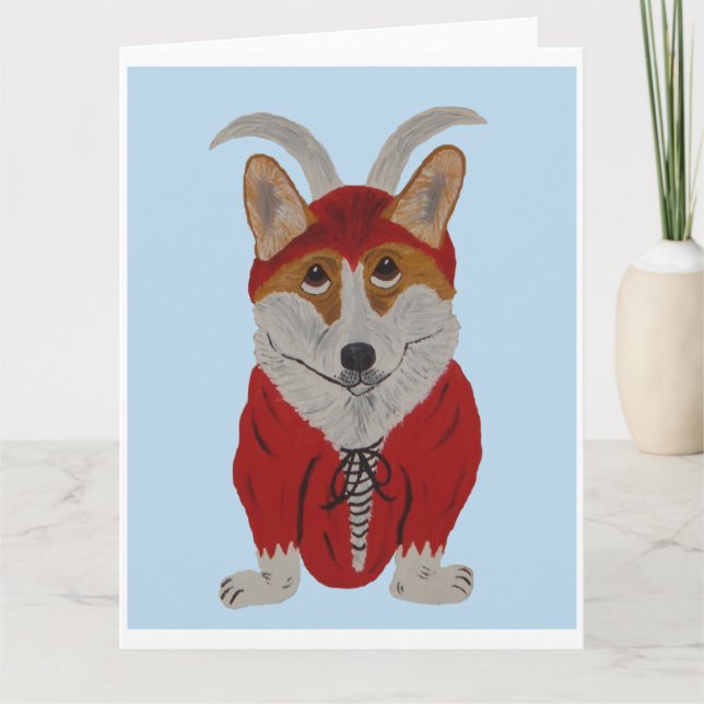 Corgi Devil Karte (Vorderseite)