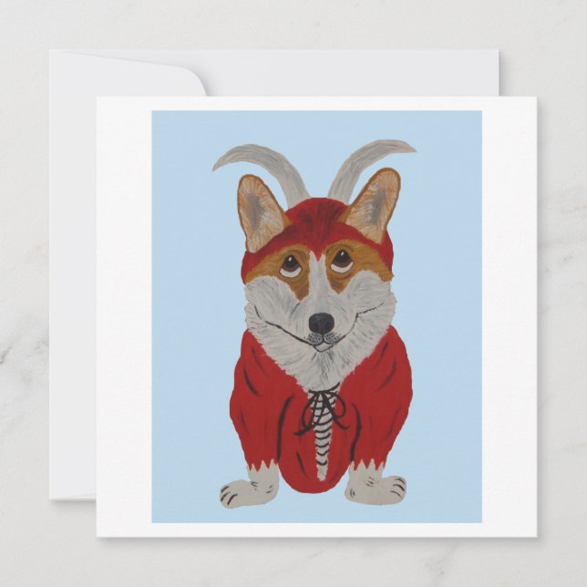 Corgi Devil Karte (Vorderseite)