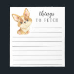 Corgi Dinge zu holen Notizblock<br><div class="desc">Adorable Corgi Dinge,  um Notizblock mit Linien zu holen. Einfach mit Ihrer Nachricht personalisieren. Besuchen Sie unseren Shop,  um eine große Auswahl an Hunderassen zu sehen.</div>