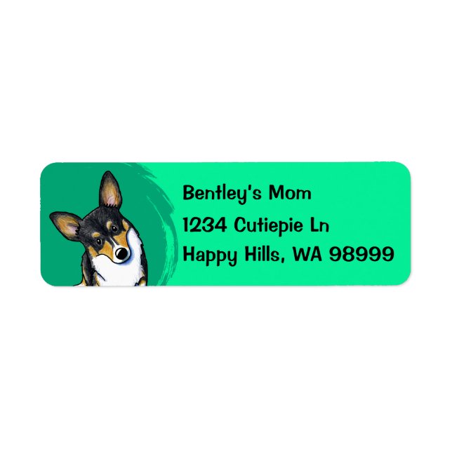 Corgi Dog Address Labels (Vorne)