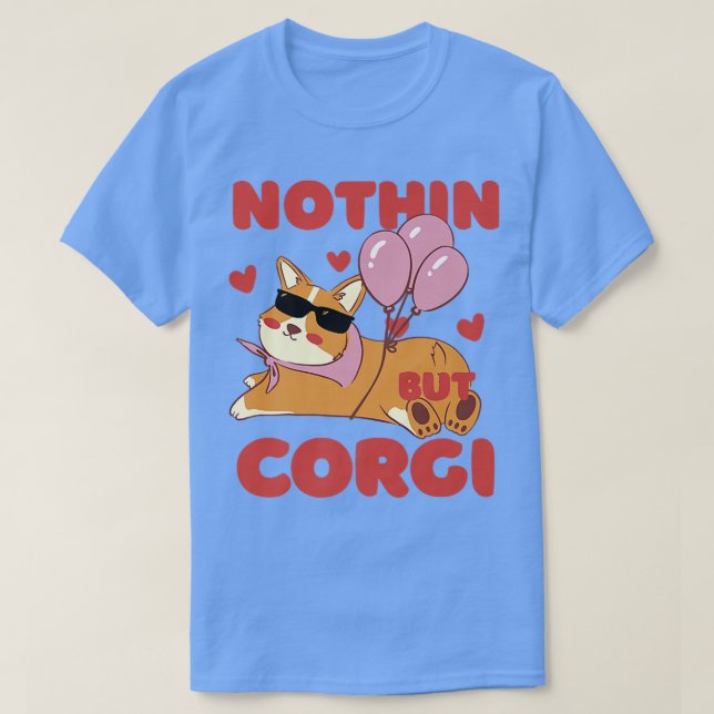Corgi Dog Animal Lover987 T-Shirt (Design vorne)