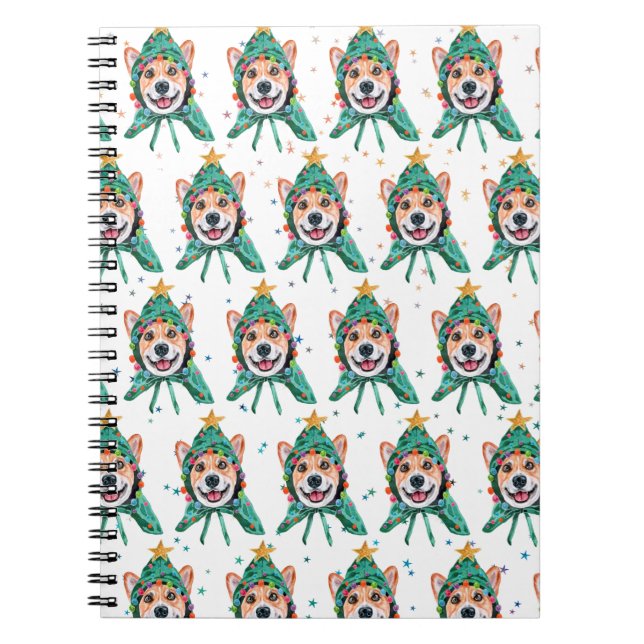Corgi Dog Breed Christmas Notizblock (Vorderseite)