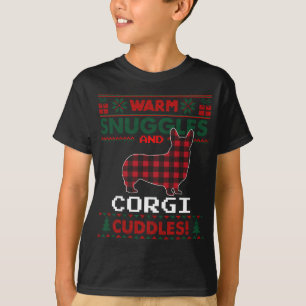 Corgi Dog Christmas Pajama Xmas Ugi Christmas Swe T-Shirt