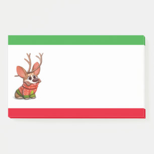 Corgi Dog Christmas Post-It Notes