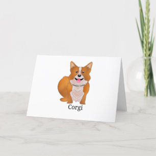 Corgi Dog Feiertagskarte