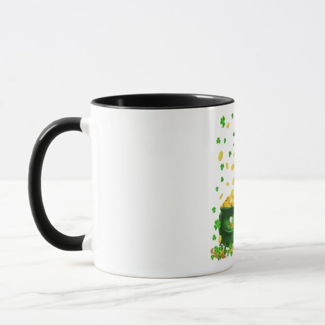 Corgi Dog Happy St. Patricks Day Tasse (Links)